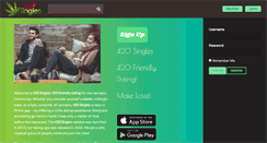 Desktop Screenshot of 420singles.com